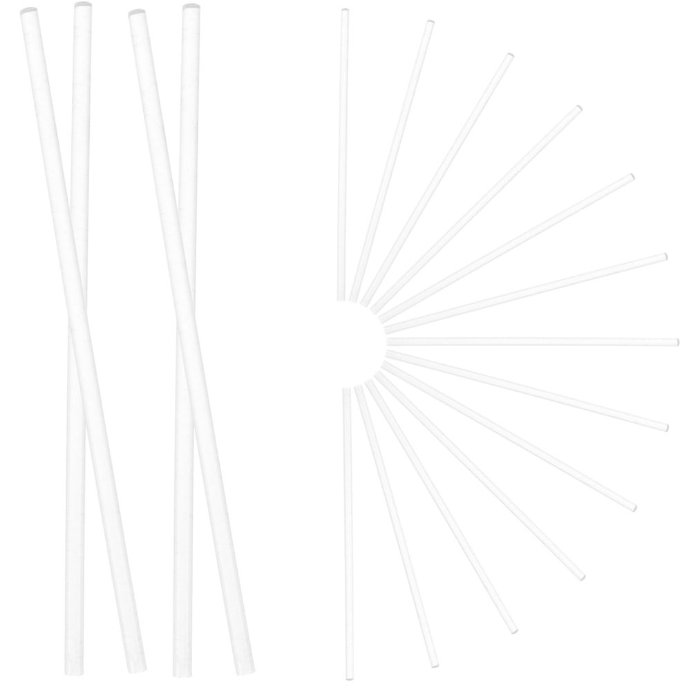 Ciieeo 100pcs Acrylic Lollipop Sticks for Candy Bar Smooth Decorative Stirrers for and Desserts for Birthday Parties and Baking Projects