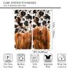 JanJCurt Highland Cattle Curtains, Farmhouse Western Wild Animal Milk Cow Fur Print Blackout Window Drapes Rustic Country Style Rod Pocket Window Treatments for Bedroom Living Room 63x72in view 2