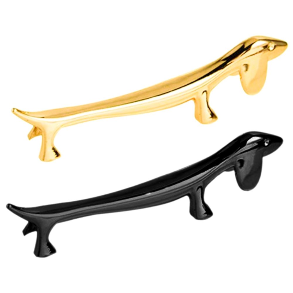 Ciieeo 2pcs Dog Design Chopstick Holder Cute Animal Spoon Rest for Dining Table Decorative Metal Chopsticks Rest for Home Kitchen for Forks Spoons and Utensils
