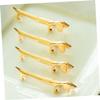 Ciieeo 2pcs Dog Design Chopstick Holder Cute Animal Spoon Rest for Dining Table Decorative Metal Chopsticks Rest for Home Kitchen for Forks Spoons and Utensils view 2