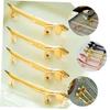 Ciieeo 2pcs Dog Design Chopstick Holder Cute Animal Spoon Rest for Dining Table Decorative Metal Chopsticks Rest for Home Kitchen for Forks Spoons and Utensils view 3