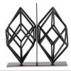 Book Ends Book Stand Geometric Bookends Desktop Bookshelf Book Stand Book by Office Study Wine Cabinet Decoration Ornaments Bookends for Shelves view 1