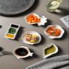 Bicuzat Conch-shaped Multipurpose Ceramic Sauce Dish Seasoning Dishes Sushi Dipping Bowl Appetizer Plates-40 Pack view 3