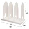 Book Ends Desktop Bookend Book Stand Book Storage Rack Simple Book Stand Book Clip Book by Bookend Desk with Student Storage Supplies Bookends for Shelves view 2