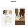 Book Ends Desktop Bookend Book Stand Book Storage Rack Simple Book Stand Book Clip Book by Bookend Desk with Student Storage Supplies Bookends for Shelves view 3