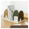 Book Ends Desktop Bookend Book Stand Book Storage Rack Simple Book Stand Book Clip Book by Bookend Desk with Student Storage Supplies Bookends for Shelves view 4