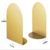 Book Ends 1 Pair Heavy Duty Metal Bookends Decorative Book Ends Office Stationery Holder Office Storage Book Stopper Desk Organzier Bookends for Shelves view 2