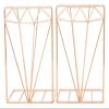 Book Ends 1 Pair of Simulation Diamond Bookends Iron Desktop Book Support Storage Rack Book Holder Decorative Book Ends Non Skid Book Stoppers Bookends for Shelves view 1