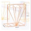 Book Ends 1 Pair of Simulation Diamond Bookends Iron Desktop Book Support Storage Rack Book Holder Decorative Book Ends Non Skid Book Stoppers Bookends for Shelves view 2