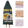 Custom Green Bay Hooded Blankets, Personalized Blanket Hoodie with Any Name and Number, Customized Football Style Wearable Flannel Blankets Gifts for Men Women Youth Fans view 3