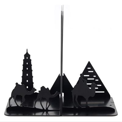 Book Ends Bookends Book Ends Heavy Duty Bookshelf Decor for BedLibrary Office School Adults Kids Gift Metal Black Bookends for Shelves