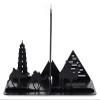 Book Ends Bookends Book Ends Heavy Duty Bookshelf Decor for BedLibrary Office School Adults Kids Gift Metal Black Bookends for Shelves view 1