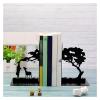 Book Ends Bookends Book Ends Heavy Duty Bookshelf Decor for BedLibrary Office School Adults Kids Gift Metal Black Bookends for Shelves view 3