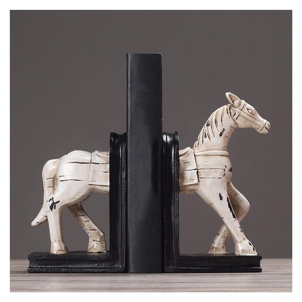 Book Ends Book Ends Bookends for Shelves Bookend Book Ends for Heavy Books Book Shelf Holder Decorative Bookend Supports Resin Bookends for Shelves