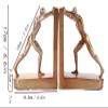 Book Ends Bookends Retro Character Statue Bookend Bookshelf Simulation Book Non-Slip Book Ends Office Room Cafe Decoration Book Stoppers Bookends for Shelves view 2