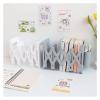 Book Ends Bookends Telescopic Book Stand Simple Storage Baffle Book Clip Book by Book Desktop Student Dormitory with Pen Holder Non-Skid Bookend view 4