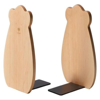 Book Ends Animal Bear Modeling Bookends Metal Iron Decorative Bookshelf Book Ends Heavy Duty Bookend Desktop Organize Book Stand for Office BedBookends for Shelves