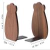 Book Ends Animal Bear Modeling Bookends Metal Iron Decorative Bookshelf Book Ends Heavy Duty Bookend Desktop Organize Book Stand for Office BedBookends for Shelves view 2