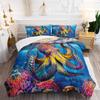 XYNHML 3D Octopus Comforter Set Twin Size 3Pcs Nautical Ocean Bedding Set Seaweed Quilt Bed Set for Boys Girls with 1 Comforter and 2 Pillowcases view 1