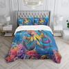 XYNHML 3D Octopus Comforter Set Twin Size 3Pcs Nautical Ocean Bedding Set Seaweed Quilt Bed Set for Boys Girls with 1 Comforter and 2 Pillowcases view 3