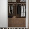 Closet Hanging Rod, Cloakroom Anti-Slip Closet Hanging Rods, 40/50/60/70/80/100/120/130/150 cm Long Aluminium Alloy Garment Bar, Cuttable Wardrobe Pole ( Color : Champagne Color , Size : 50cm/19.6 in view 2