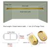 Closet Hanging Rod, Cloakroom Anti-Slip Closet Hanging Rods, 40/50/60/70/80/100/120/130/150 cm Long Aluminium Alloy Garment Bar, Cuttable Wardrobe Pole ( Color : Champagne Color , Size : 50cm/19.6 in view 3