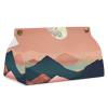 Mountains Moon Tissue Box Cover, PU Leather Rectangular Tissue Box Case Organizer Holder Vanity Dresser Night Stand Table Countertop Home Office Car 7.7X4.7X4.3'' view 1