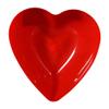 A1U Red Valentine Heart-Shaped Deep Bowls, Themed-Party Multi-Use Storage Organizer Canisters Gift Stuff Favor Stackable Reusable Plastic Home Kitchen Dinnerware Serveware Decorations, 1 ct. view 1
