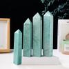 KatLin Natural Stone Amazonite Crystal Four Side Column Crystal Point Gemstone Quartz Tower Home Decoration Gifts Ornaments (Size : 200-300g) view 4