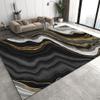 ARRAMU Black and Gold Marble Texture Area Rugs 4x5 Gradient Layer Bright Luxurious Boys Rugs for Bedroom, Kids Room Rug Soft Fuzzy Washable for Living Room Game Room Coffee Table view 2