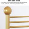 ZXSYYDS Spiral Clothing Rack for Scarf Display, Metal Scarf Rack, Silk Scarves Hanging Rack,Garment Rack Hanger For Shawl Hijab Silk Pants,Freestanding Design,Gold-150cm view 4