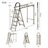 Clothes Drying Rack Foldable With Ladder Laundry Racks For Drying Clothes,Space Saving Laundry and Drying Rack,Freestanding Washing Machine Organizer for Bathroom, Apartment and Laundry Room ( Color : view 2
