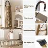 Clothes Drying Rack Foldable With Ladder Laundry Racks For Drying Clothes,Space Saving Laundry and Drying Rack,Freestanding Washing Machine Organizer for Bathroom, Apartment and Laundry Room ( Color : view 4