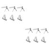Unomor 12pcs Stainless Steel Thermometer Holder Probe Clip for Cooking Meat Grill Home BBQ view 1