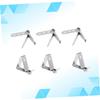 Unomor 12pcs Stainless Steel Thermometer Holder Probe Clip for Cooking Meat Grill Home BBQ view 2