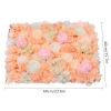 TFCFL 6 Pcs Flower Wall Panels 3D Floral Wall Backdrop Flower Decor, 23.6" X 15.7" Silk Rose Wall Artificial Flower Wall Backdrop Faux Flower Panel for Wedding Party Nursery Photo Background view 2