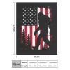 Bigfoot and American Flag Flannel Fleece Throw Blanket Soft Cozy Plush Bed Blanket for Couch Sofa Bedroom 60"x80" view 2
