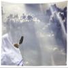 CORFOTO 140x117 Inch Fabric Jewish Man Blowing Shofar Horn Tapestry White Tallit Man Rosh Hashanah White Cloud Wall Hanging Judaism New Year Jew Tapestry for Bedroom Living Room College Dorm Decor view 1