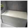 Bathtub Tray Folding Bathtub Cover Dust-Proof Shutter Bath Lid Bathtub Tray, 1cm Thickness Scalable Insulation Board for Milk Baths Spa, 8 Sizes, Bearing 10kg Multifunctional (Color : White, Size : view 1