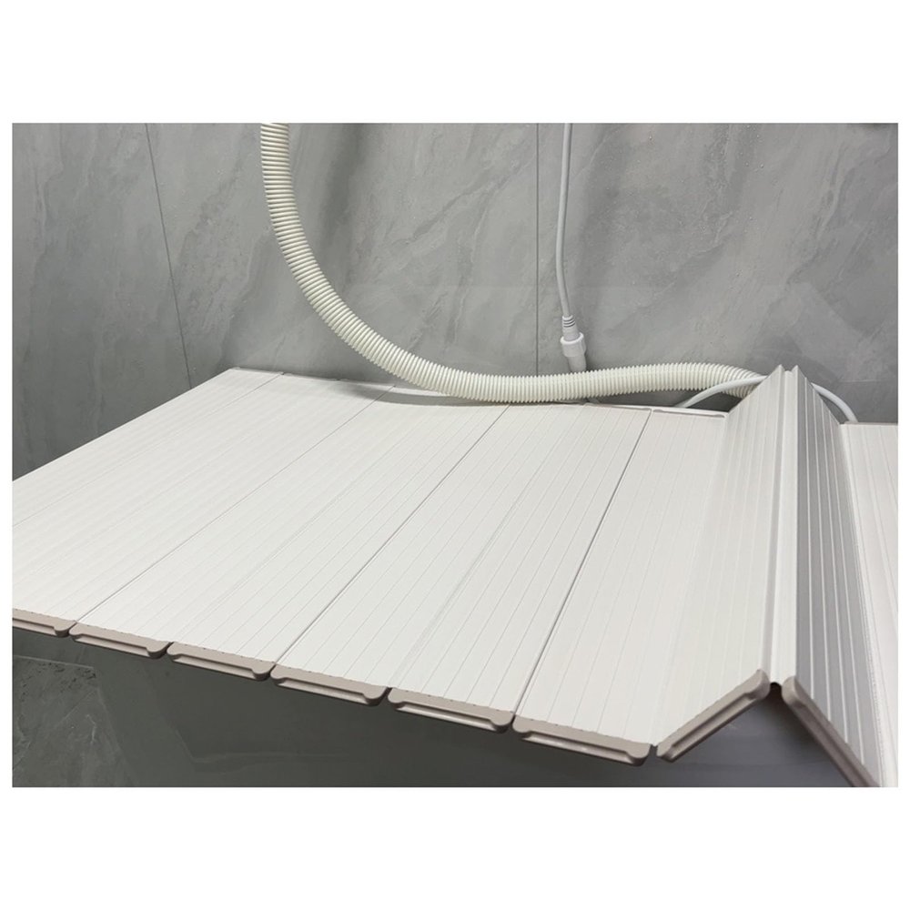 Bathtub Tray Bathtub Insulation Cover Bathtub Tray Table, Collapsible & Adjustable Bathtub Caddy Space-Saving Folding Bath Tub Tray Bathtub Accessories for Women or Men Multifunctional (Color : White