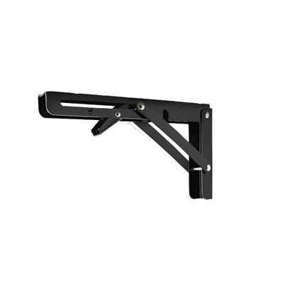 OLGyn Stainless Steel Floating Shelf for Wall Multifunctional Folding Table Kitchen Bracket Bathroom Stand Bedroom Support Hardware (Color : 2PCS Black 8 inch)