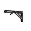 OLGyn Stainless Steel Floating Shelf for Wall Multifunctional Folding Table Kitchen Bracket Bathroom Stand Bedroom Support Hardware (Color : 2PCS Black 8 inch) view 1