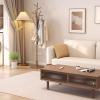 DECORN Coat Rack Freestanding Wood Tree Rack with 8 Hooks and Stable Round Base, Creative Design Tree Branch-look, Coat Tree Clothes Hanger Stand for Entryway, Hallway, Bedroom,Walnut view 3