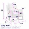 Fulvari Rocking Chair Nursery, Upholstered Accent Rocker Glider Chair for Nursery, Modern Rocker Chair with Armchair Rocking Chair Indoor for Living Room, Bedroom and Playroom Beige One Size view 2