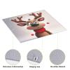 Dish Drying Mat for Kitchen Counter, Absorbent Microfiber Drainer Mats, Non-slip Kitchen Draining Mat for Coffee Machine Dish Rack Pad 18"x16" Cute Xmas Reindeer Dish Drainer Pad view 3