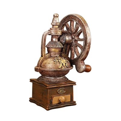 ABOOFAN Elegant Vintage Decor Figure Resin Coffee Maker Model Ornament for Home Office Decor