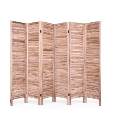 6 Panel Room Divider Foldable Privacy Screen Portable Freestanding Wall Divider Screen for Room Dividers 270x170 Cm