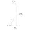 CABRIOLET Standing Coat Rack Coat Rack Freestanding Metal Coat Rack Vertical Entrance Hall Tree Hat Wallet Coat Hanger Entrance Floor Hanger Jacket Stand (Color : A) view 2