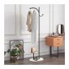 CABRIOLET Standing Coat Rack Coat Rack Freestanding Metal Coat Rack Vertical Entrance Hall Tree Hat Wallet Coat Hanger Entrance Floor Hanger Jacket Stand (Color : A) view 4