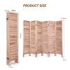 6 Panel Room Divider Foldable Privacy Screen, Portable Freestanding Wall Divider Screen, Suitable for Cafe/Tea Room/Restaurant, 270x170cm view 2